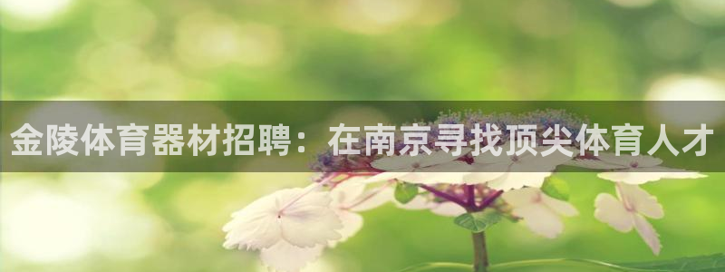 z6尊龙凯时旗舰厅首页：金陵体育器材招聘：在南京寻找