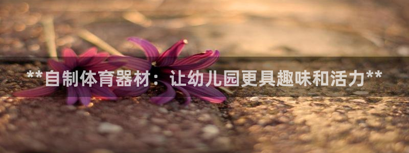 尊龙凯时充值不到账：**自制体育器材：让幼儿园更具趣