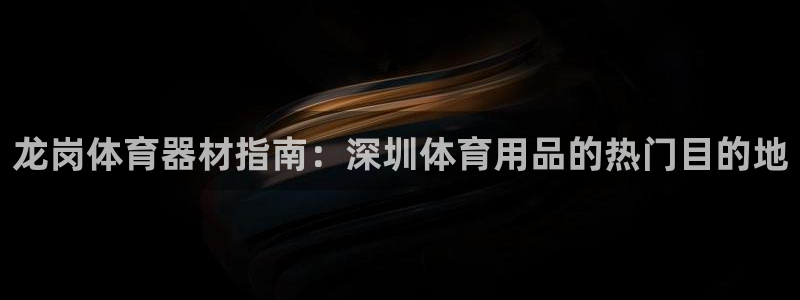 尊龙网址苹果版下载：龙岗体育器材指南：深圳体育用品的