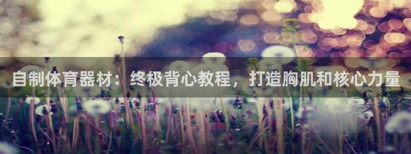 尊龙凯时产品系列：自制体育器材：终极背心教程，打造胸