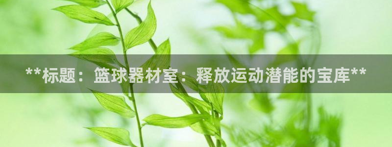 尊龙凯时人生就博：**标题：篮球器材室：释放运动潜能