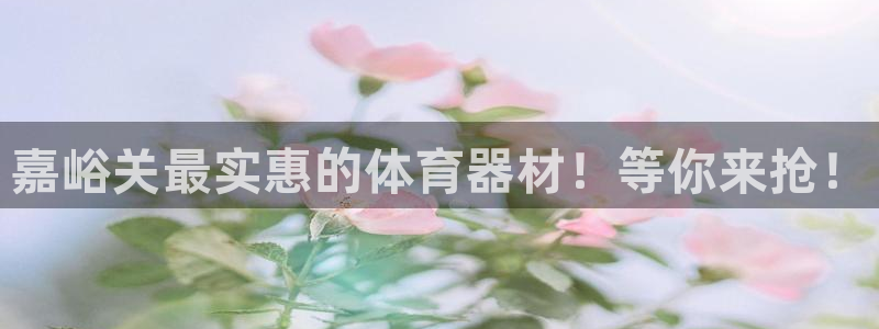 ag尊龙凯时官网：嘉峪关最实惠的体育器材！等你来抢！