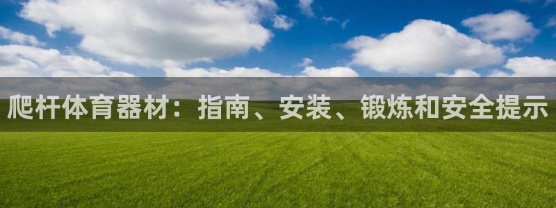 尊龙凯时干什么的：爬杆体育器材：指南、安装、锻炼和安